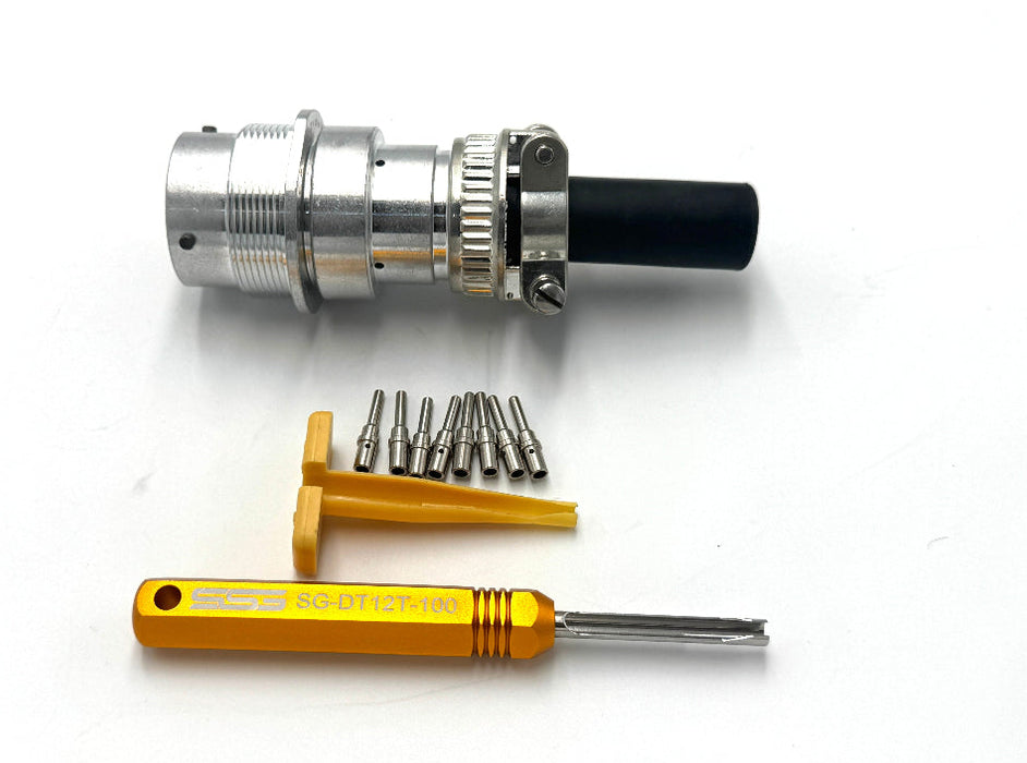 Deutsch 8 Pin Male Connector Kit - SG-KIT-DT-8-M-XX - Skid Steer Genius