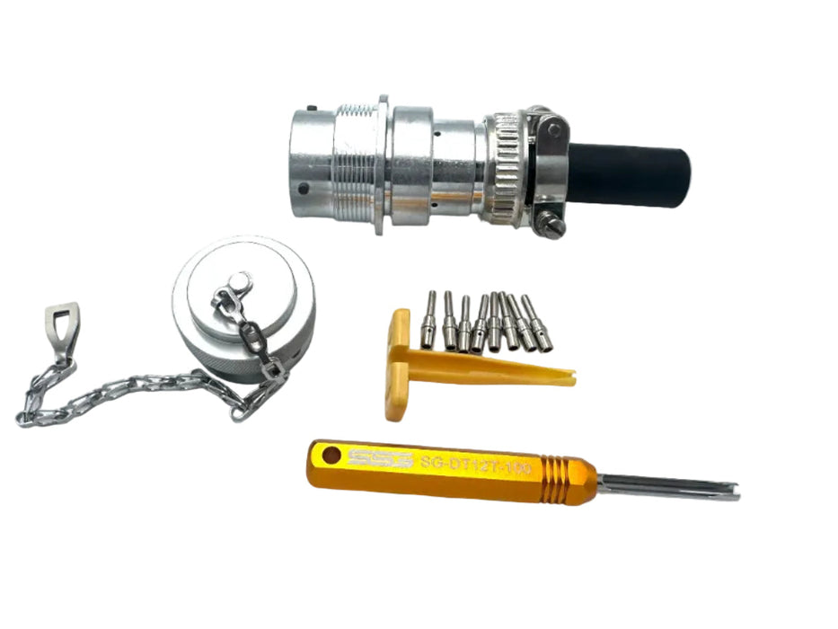 Deutsch 8 Pin Male Connector Kit - SG-KIT-DT-8-M-XX - Skid Steer Genius