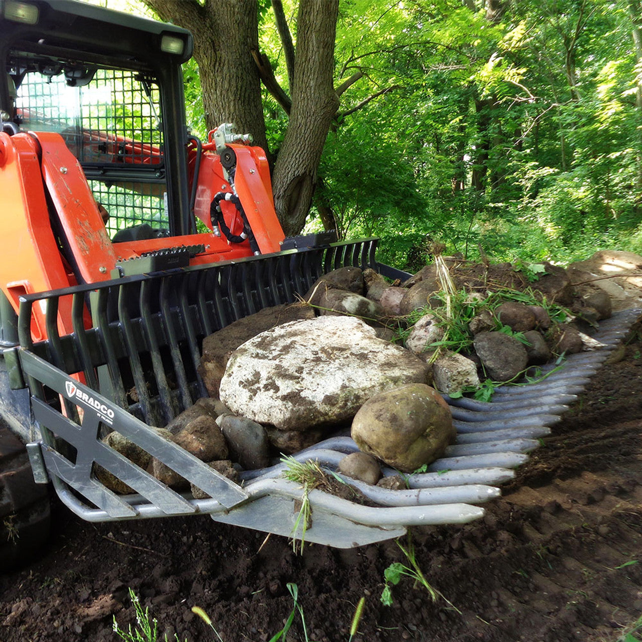 Skid Steer Rock Bucket - Bradco