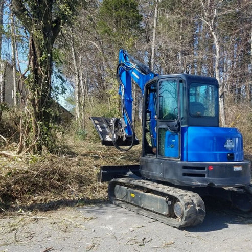 Severe Duty Mini Excavator Brush Cutter | Blue Diamond