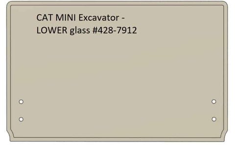 CAT Mini-Excavator 303-305 Windshield | Shields Lexan Polycarbonate