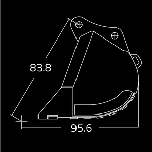 Dirt Buckets for 110,000 - 160,000 lbs. Excavators - WAIN ROY