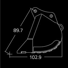 Dirt Buckets for 110,000 - 160,000 lbs. Excavators - WAIN ROY
