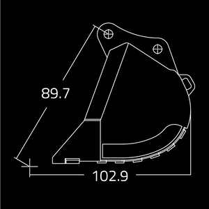 Dirt Buckets for 160,000 - 200,000 lbs. Excavators - WAIN ROY