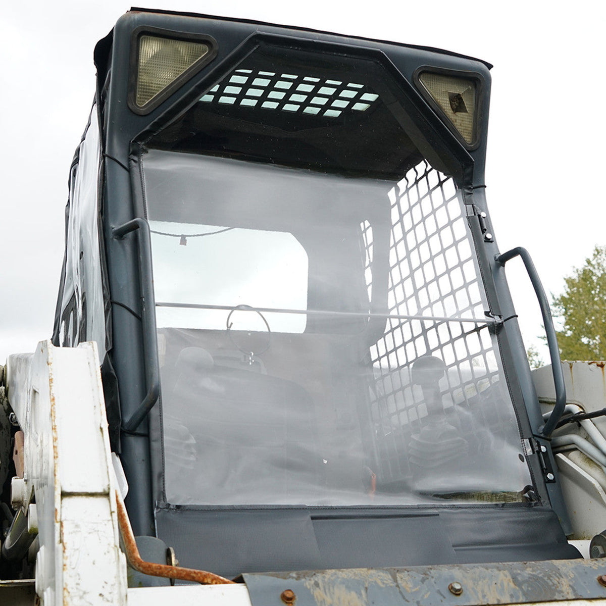 New Holland Skid Steer Replacement Cab Enclosure Nylon w Door - Cardinal