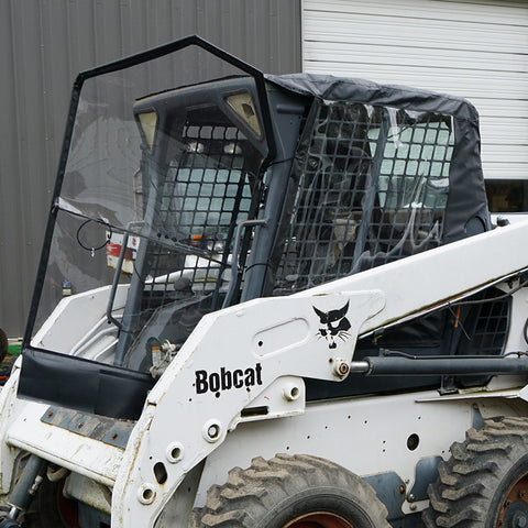 Bobcat Skid Steer Replacement Cab Enclosure Nylon w Door- Cardinal