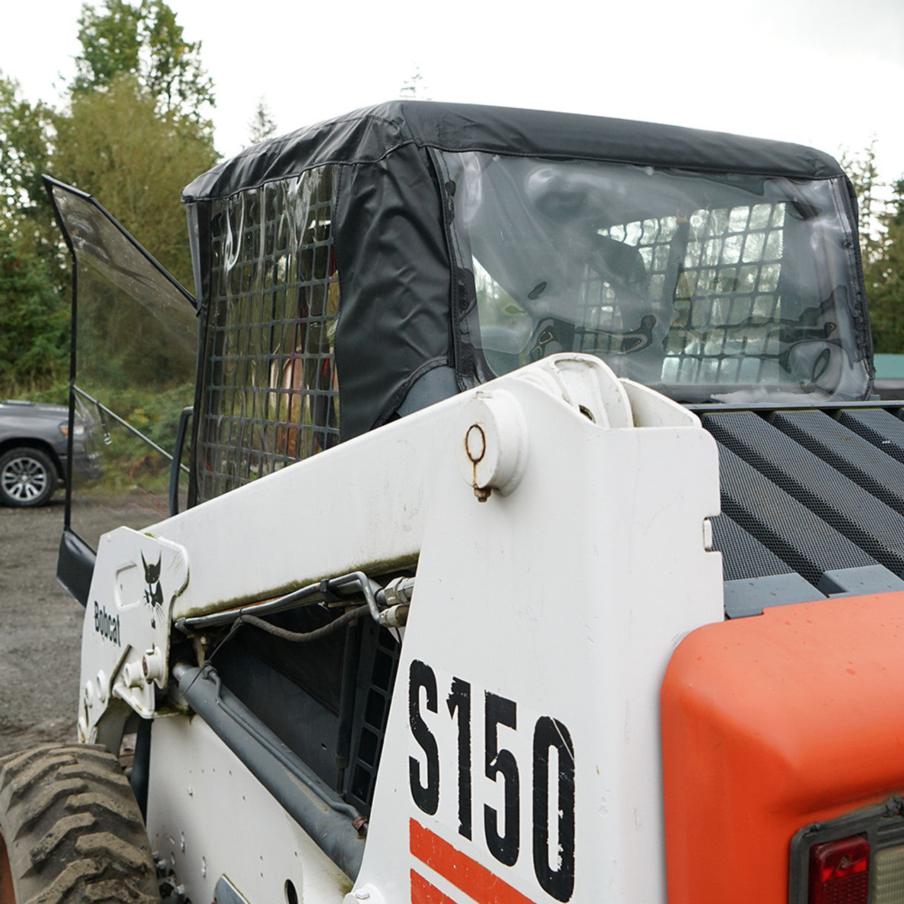 Bobcat Skid Steer Replacement Cab Enclosure Nylon w Door- Cardinal