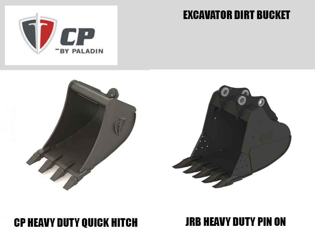 Dirt Buckets for 2 Metric Ton Class Excavators – CP By Paladin