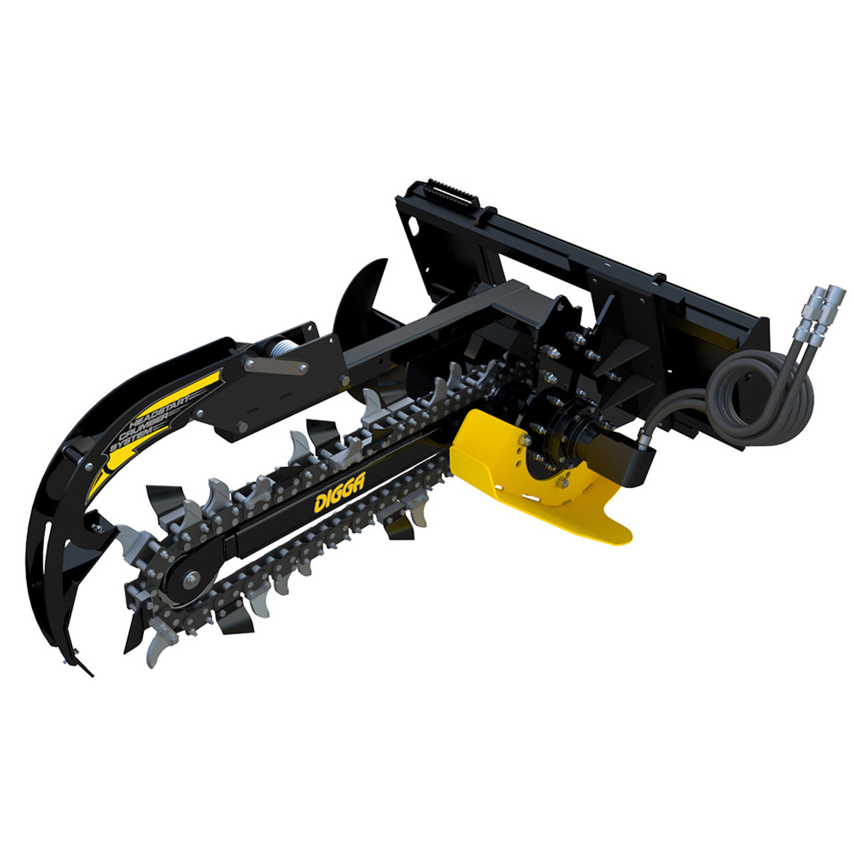 Bigfoot 3 Foot Trencher Skid Steer Attachment  - Digga