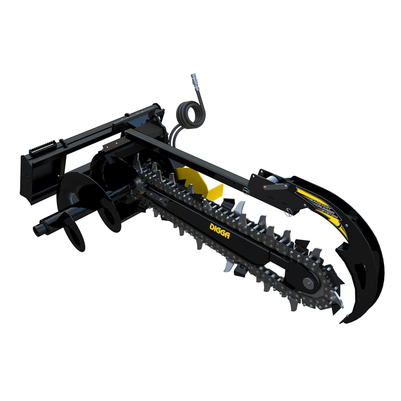 Bigfoot 4 Foot Trencher Skid Steer Attachment - Digga