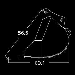 Dirt Buckets for 30,000 - 41,000 lbs. Excavators - WAIN ROY-3