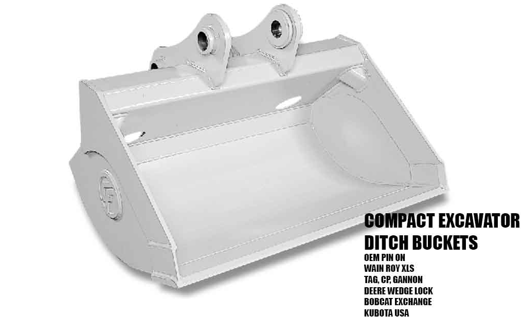 Ditching & Grading Buckets for 20,000-30,000 lbs. Excavators - WAIN ROY