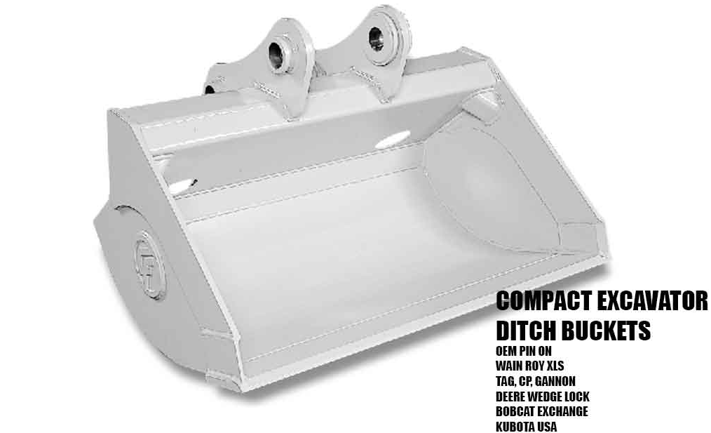 Ditching & Grading Buckets for TLBs up to 16000 lbs. - WAIN ROY