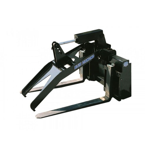 Grapple Forks Adjustable Tine Skid Steer - Blue Diamond