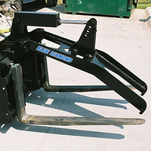 Grapple Forks Adjustable Tine Skid Steer - Blue Diamond