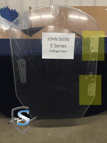 John Deere Skid Steer Forestry Door - E Series | Shields Lexan Polycarbonate