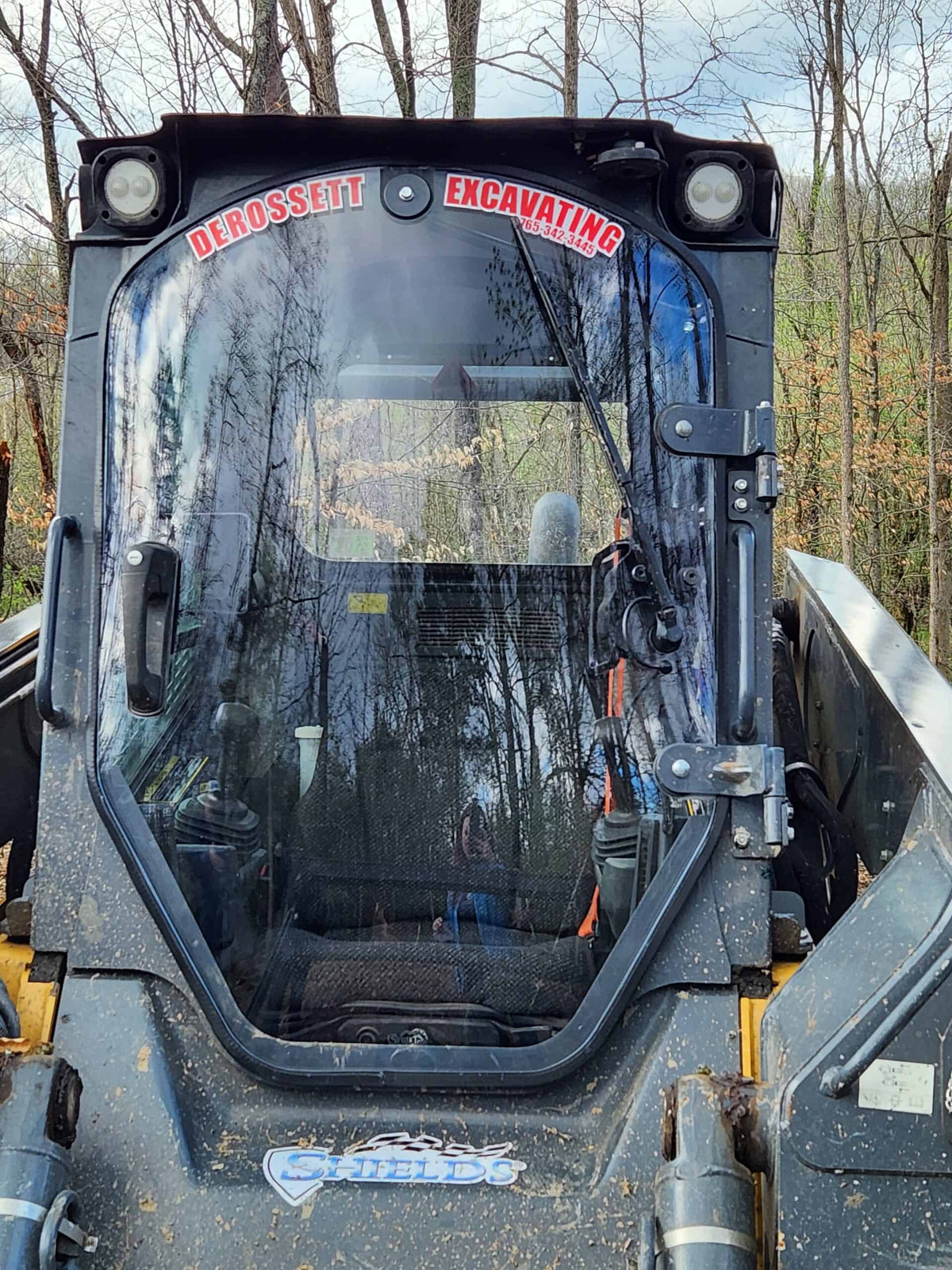 John Deere Skid Steer Forestry Door - G Series | Shields Lexan Polycarbonate