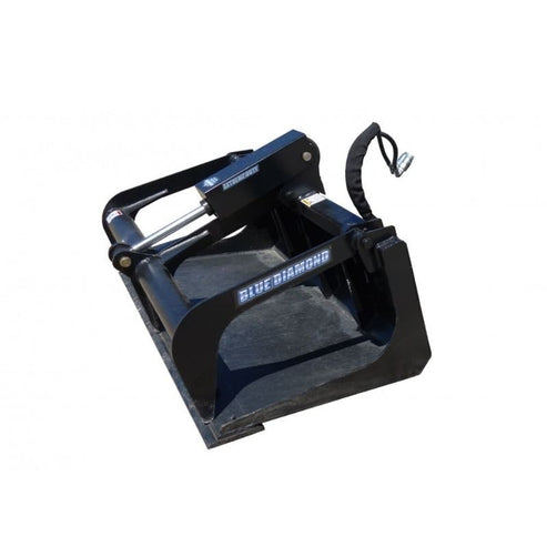 Skid Steer Mini Grapple Bucket - Blue Diamond