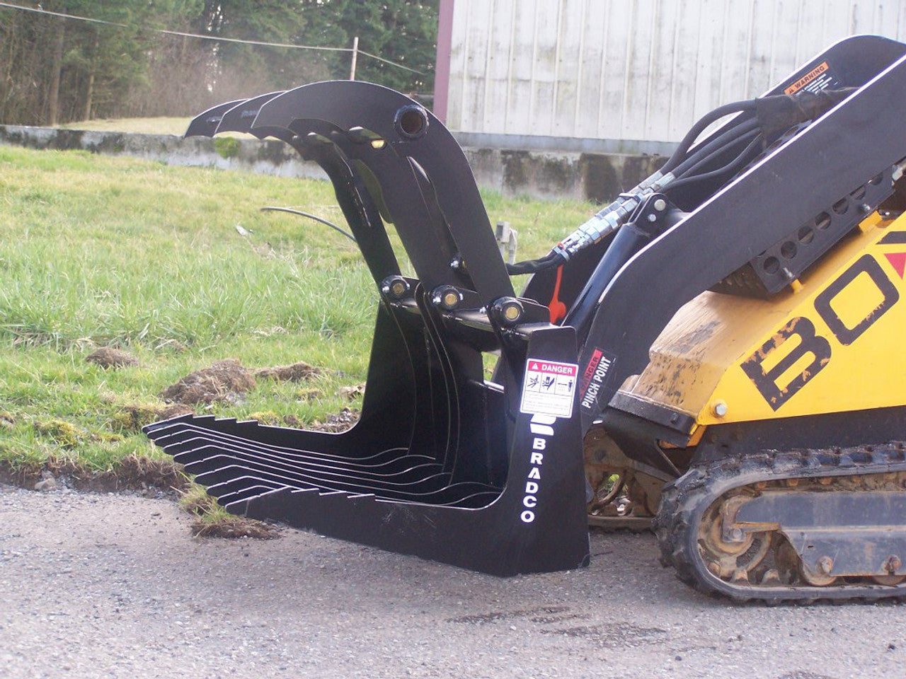 Mini Skid Steer Brush Grapple Attachment - Bradco