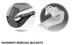 Pavement Slab Removal Buckets for 20,000 - 65,000 lbs. Excavators - WAIN ROY