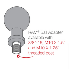 Ball Adapter Plate RAM Mount - RAP-B-236U - Skid Steer Genius