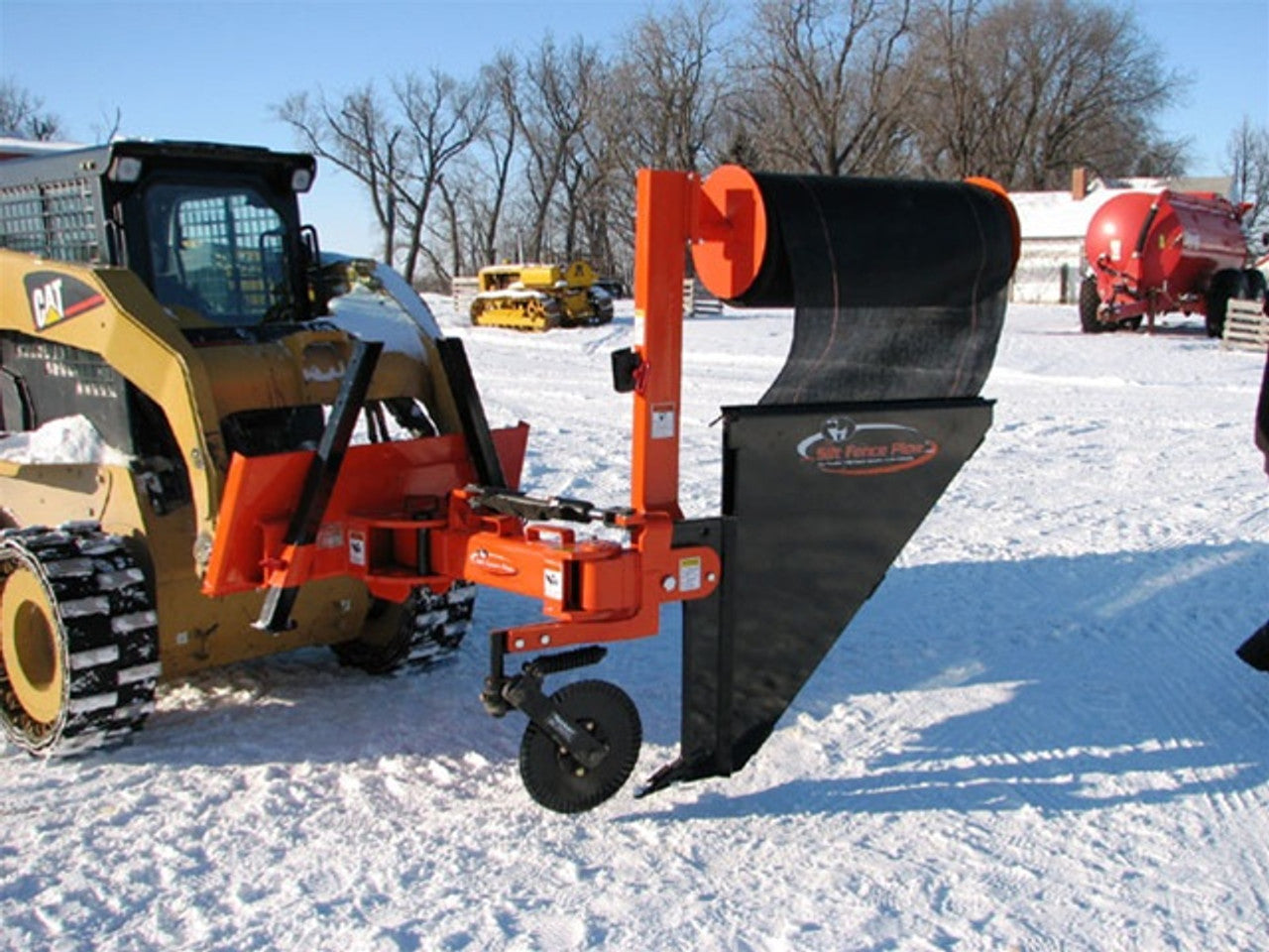 Rotary Silt Fence Plow 36" - The Silt Fence Plow