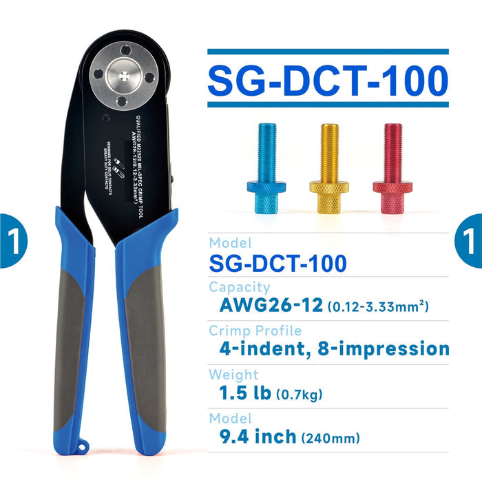 Professional Deutsch Crimping Tool - SG-DCT-100 - Skid Steer Genius