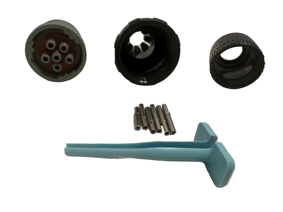 Deutsch 6 Pin Male Plug Kit - SG-HD16-6-96S-KIT - Skid Steer Genius