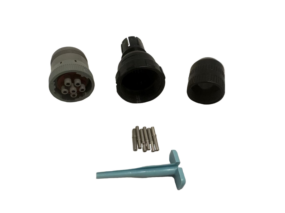 Deutsch 6 Pin Male Plug Kit - SG-HD16-6-96S-KIT - Skid Steer Genius