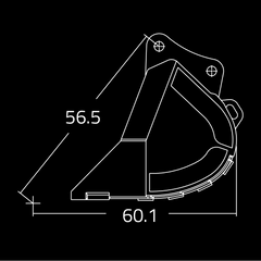 Severe Duty Rock Buckets for 41,000-52,000 lbs. Excavators - WAIN ROY-2