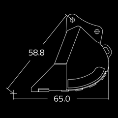 Severe Duty Rock Buckets for 52,000-65,000 lbs. Excavators - WAIN ROY-3
