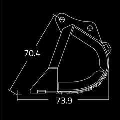 Severe Duty Rock Buckets for 95,000-110,000 lbs. Excavators - WAIN ROY-3