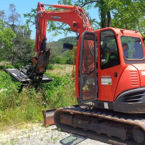 Heavy Duty Mini Excavator Brush Cutter - Blue Diamond