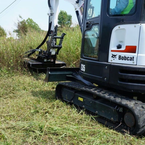 Heavy Duty Mini Excavator Brush Cutter - Blue Diamond