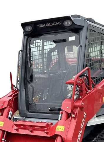 Takeuchi Skid Steer Windshield TL10V2, TL12R2, TL12V2 | Shields Lexan Polycarbonate