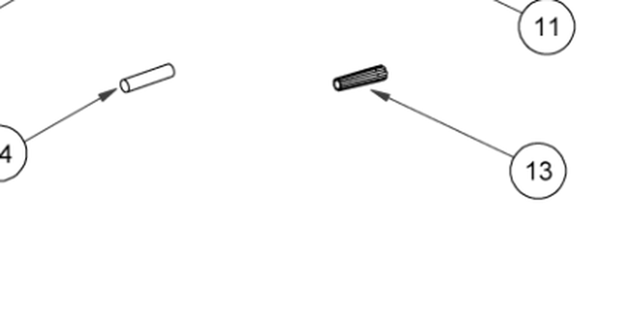Digga Truloc tooth retaining pins for A4 auger bits