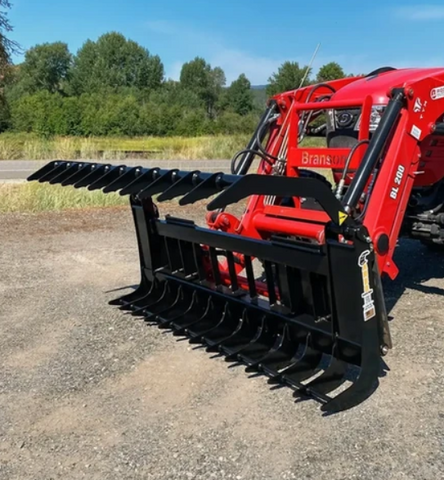 ANBO Skid Steer GRSC-10 Subcompact Grapple Rake - 10" Tines