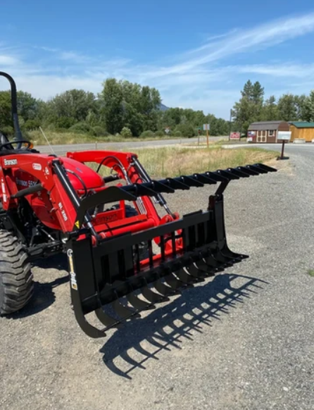 ANBO Skid Steer GRSC-10 Subcompact Grapple Rake - 10" Tines