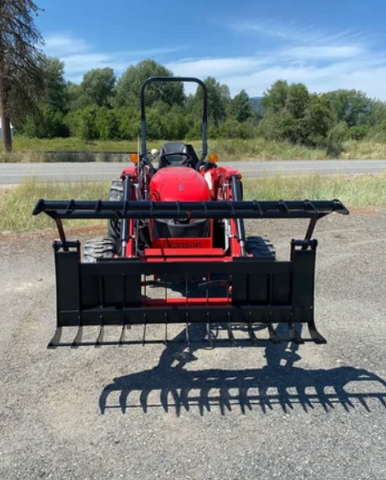 ANBO Skid Steer GRSC-10 Subcompact Grapple Rake - 10" Tines