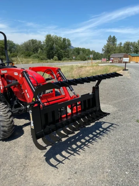 ANBO Skid Steer GRSC-5 Subcompact Grapple Rake - 5" Tines