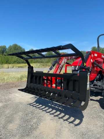 ANBO Skid Steer GRSC-5 Subcompact Grapple Rake - 5" Tines