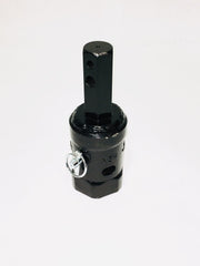 Digga auger adapter for stepping between hex and round hubs