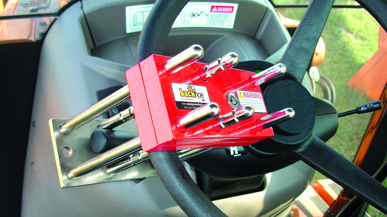 Backhoe Lock - Equipment Lock