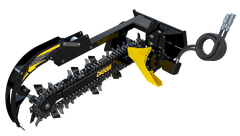 Digga Bigfoot mini skid steer trencher with mini multifit mount