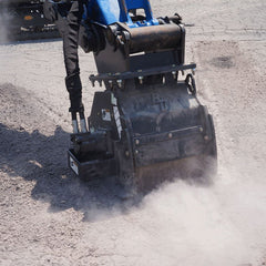 Mini Excavator Cold Planer - Blue Diamond