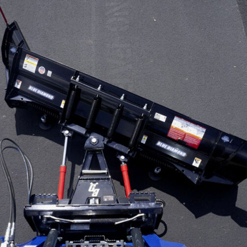 Auto‑Wing Snow Plow Blade for Heavy Loaders - Blue Diamond