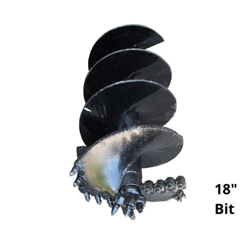 Rock Auger Bits for Skid Steers - Blue Diamond