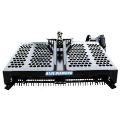 Skid Steer Rock Rake Attachment - Blue Diamond