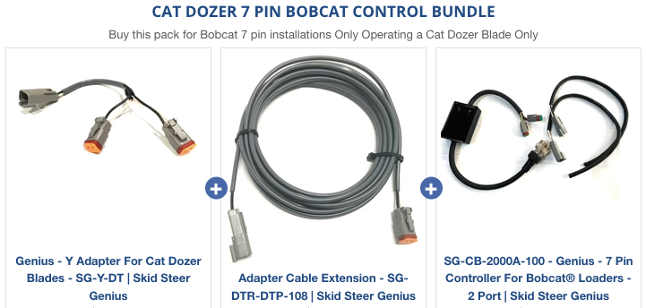 Bobcat 7 Pin CAN to Cat Dozer Control Kit - Skid Steer Genius