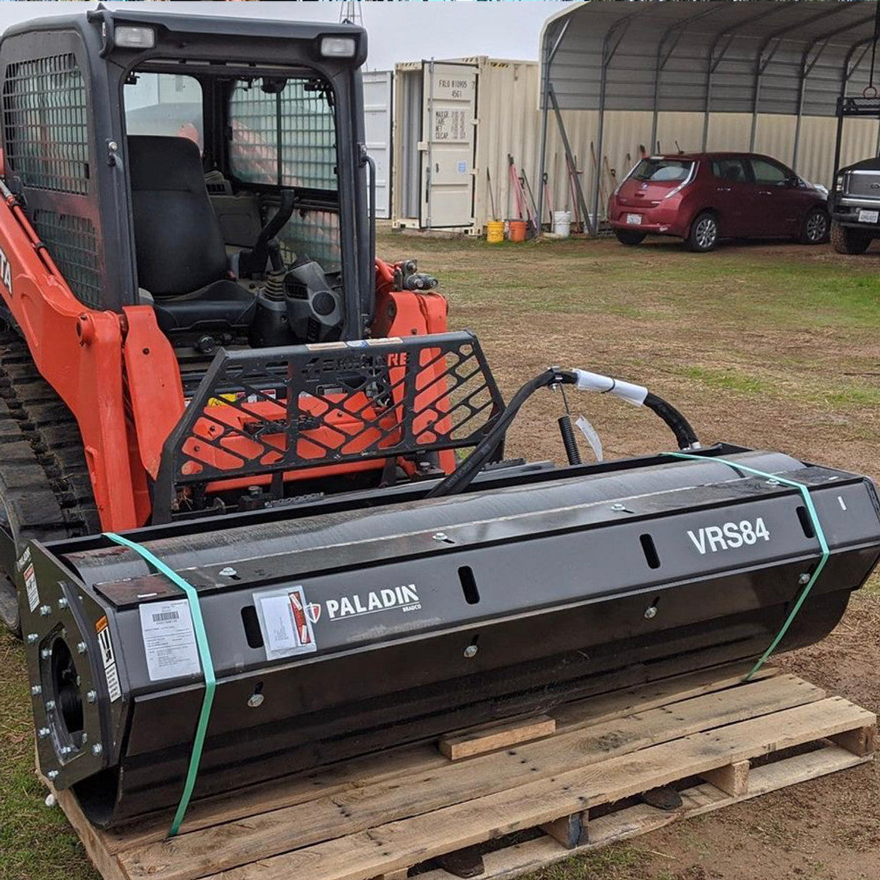 Skid Steer Smooth Vibratory Roller Attachment - Bradco